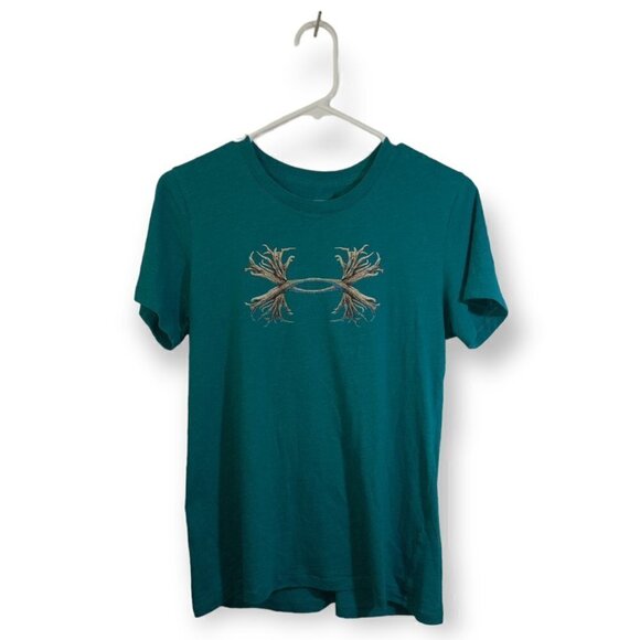 Under Armour Charged Cotton Tri-Blend Antler T-Shirt Size M - Picture 1 of 3